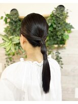 ロカット サロン(Roquat Salon)&nbsp;ブライダルポニーアレンジ【ヘアメイク/立川/立川南/浴衣】