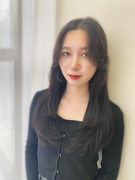 シェノン 武庫之荘(CHAINON) 斜めバング/シルキーベージュ/グレージュカラー