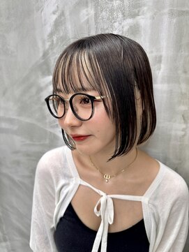 ロンド ストラーダ 心斎橋(Lond strada) マチルダボブ×インナーグレージュ【髪質改善/縮毛矯正】