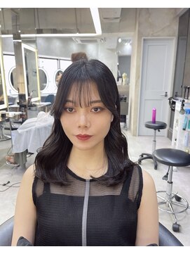 ロンドアヴァントゥス 池袋(Lond aventus) 韓国レイヤー/韓国風/ボブ/髪質改善/黒髪/ブリーチなし〔池袋〕