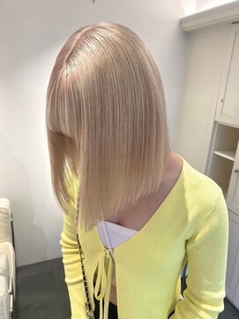 ベレーザ 渋谷(BELEZA) 5314ニュアンスカラー艶髪ハイトーンシルキーベージュオンブレ