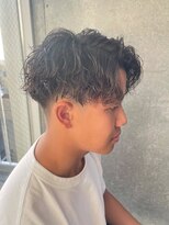 ワンズ リー 下北沢店(ONE's ly)&nbsp;ハイライト/マッシュパーマ/ウルフ/アッシュブラック/下北沢駅