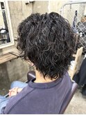 メンズ/ウルフ/ツイストスパイラルパーマ