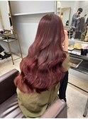 イメチェンハッシュカットフルバング似合わせレッドブラウン