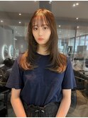 前髪イメチェン韓国レイヤーカット【Zina北千住ミルディス通り】