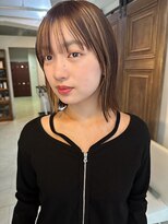 ケーツー心斎橋 クイーンズガーデン バイ ケーツー(K two QUEEN'S GARDEN by K two) ナチュラルハイライト/ミディアムボブ