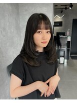 マエストロ(Maestro)&nbsp;ミディアムレイヤー/レイヤーカット/透明感グレージュ/韓国ヘア