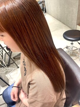 フェリア 渋谷(Feria) 【Feria 渋谷】縮毛矯正×オレンジブラウン "Tsuyuki"