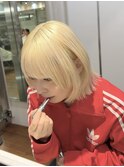 抜きっぱなしブロンド/金髪/ホワイトブロンド/銀座