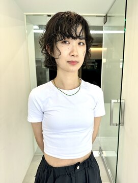 カケル(×.) ボブウルフ/くしゅパーマ/くせ毛風パーマ