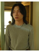 ノラジャーニー(NORA Journey)&nbsp;メンズボブウルフメンズミディアムレイヤーカットメンズウルフ