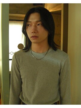 ノラジャーニー(NORA Journey) メンズボブウルフメンズミディアムレイヤーカットメンズウルフ