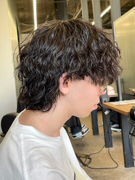 エルマーク 梅田(L-MARK) 波巻きパーマスパイラルパーマツイストスパイラルパーマメンズ