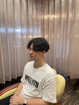 ヘアーイーダッシュ(HAIR E') センターパートスパイラルパーマ