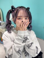 ドットハリス(.Hallis)&nbsp;デザインカラー リボンヘア ヘアメ ヘアセット