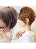 みねスタイル♪ 似合わせ ショート ボブ 30代 40代 小顔 新宿