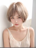 キャロル(CAROL) マッシュショート　ミルクティーピンク