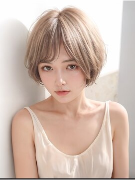 キャロル(CAROL) マッシュショート　ミルクティーピンク