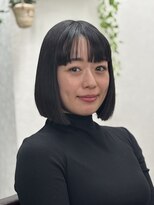 ヒマル 学芸大学(Himaru)&nbsp;イメチェン/ホワイトブロンド/外ハネボブ/ワイドバング/学芸大学