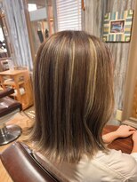 ナナナ パレナ 大津膳所店(nanana parena)&nbsp;大人女性からの支持率◎.艶髪縮毛矯正＋白髪ぼかしハイライト♪