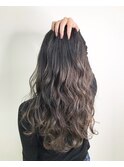 大人ロング×ナチュラルバレイヤージュ/シナモングレージュ