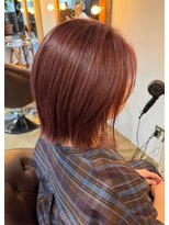 ビハインドザカーテン(BEHIND THE CURTAIN)&nbsp;ピンクベージュ×ケアブリーチ×ハイライト×トリートメント