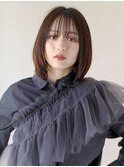 レイヤーボブ/シースルーバング/切りっぱなしボブ