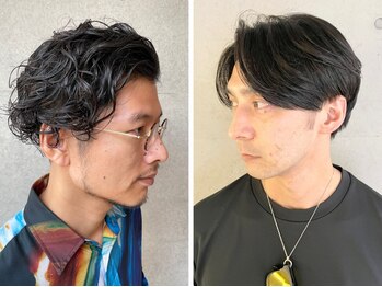 グラビートーキョー(GRABY tokyo)の写真/東京の有名サロン出身の男性スタリスト在籍◇パーマスタイルやハイライトで新しい自分を見つけよう♪