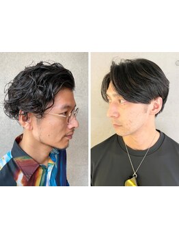 東京の有名サロン出身の男性スタリスト在籍◇パーマスタイルやハイライトで新しい自分を見つけよう♪