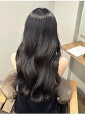 黒髪ロング
