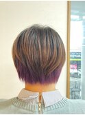 東静岡ショートボブくびれショートイルミナカラー顔周りレイヤー