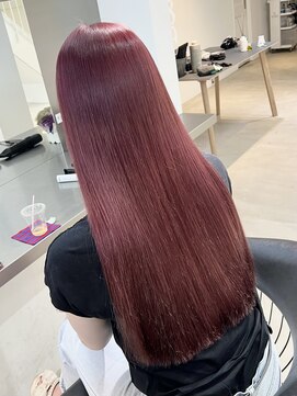 ラック 表参道(LUCK) ボルドーカラー/ラズベリーピンク/ピンクボルドー/艶ハイトーン