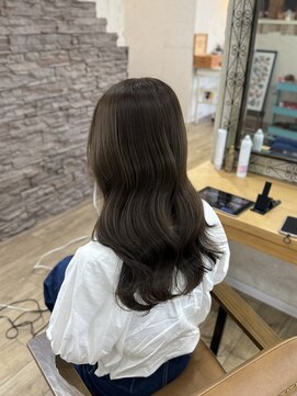 ヘア カンパニー トワ 千葉店(TOWA) 千葉/千葉駅/ダブルカラー/オリーブグレー/黒髪/ヘッドスパ