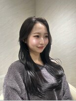 ミヨン 京橋店(miyon)&nbsp;韓国レイヤーカット×暗髪カラー×髪質改善