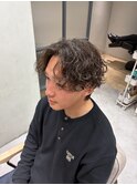 波巻きパーマ