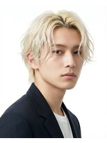 ネルヘアー 緑地公園(Nel.hair)&nbsp;ブロンドの軽やかセンターパート