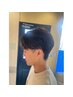 【男性限定】<カット>+<ダメージレス酸性縮毛矯正>+<保湿TR+処理TR>+眉カット