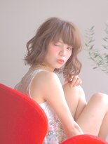 オジコ(ojiko)&nbsp;☆月曜営業☆ojiko.ゆるふわイノセントカラーでフェミニンボブ2