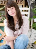 *+COVER HAIR+*…黒髪x斜めバング☆小顔ストレートa