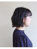 外ハネボブ×インナーカラー