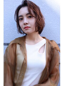 レニーバイエース(LANY by ACE) 【LANY 横浜】かきあげクールショート×カッパーブラウン