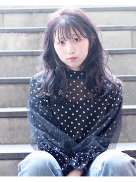 スーリール 九産大前店(Sourire) ゆるふわウェーブ×美髪3Dカラーラベンダーグレー