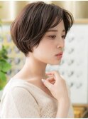 かきあげ前髪黒髪大人ボブショートマッシュa北浦和20代30代40代