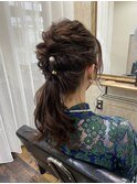 ヘアセット/パーティーセット/ヘアアレンジ/着物/編みおろし