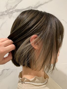 クララ ヒロシマ(CLALA Hiroshima) インナーカラー×OliveMintグレージュ