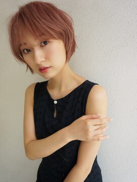 ブゾン(buZon) 【buZonブゾン】ピンクベージュショートボブ