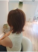 ファッションカラー/ミディアム全体/ヘアケアトリートメント