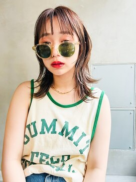 アルテ(ARTE) 【ARTE表参道/青山】顔まわりレイヤーセミロング×透明感カラー