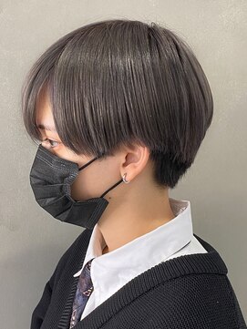 エルマーク(L-MARK) マッシュインナーカラーブリーチダブルカラー韓国センターパート