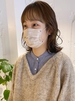 コフィー バイ メルト 吉祥寺(cofy by melt)&nbsp;【三ツ井純】20代30代レイヤーボブレイヤーカットオリーブカラー